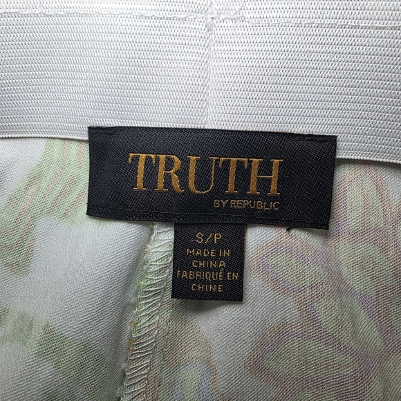 Truth Floral Pink Trim Pants Small - Picture 8 of 8